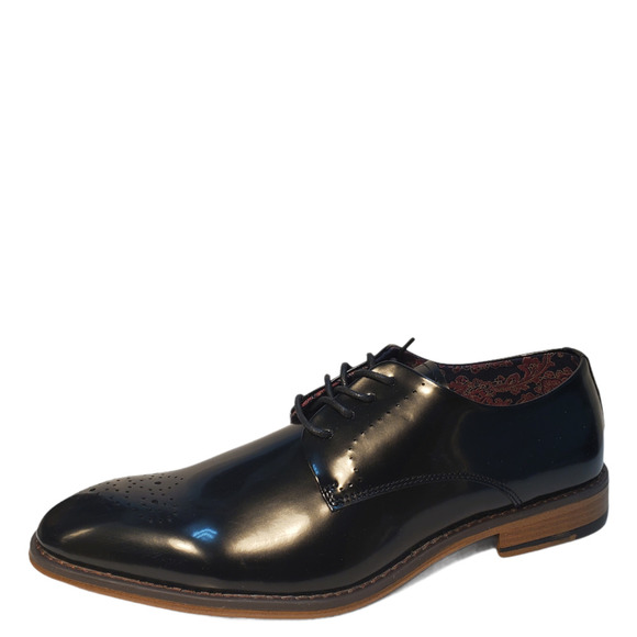 Steve Madden Mens Cratik Box Derby with Medallion 8.5 Black - Picture 1 of 7